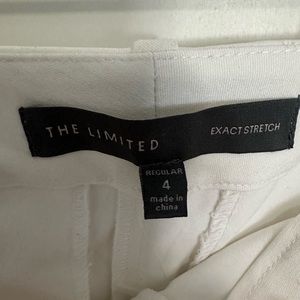 The limited exact stretch Size 4 white dress pants, new